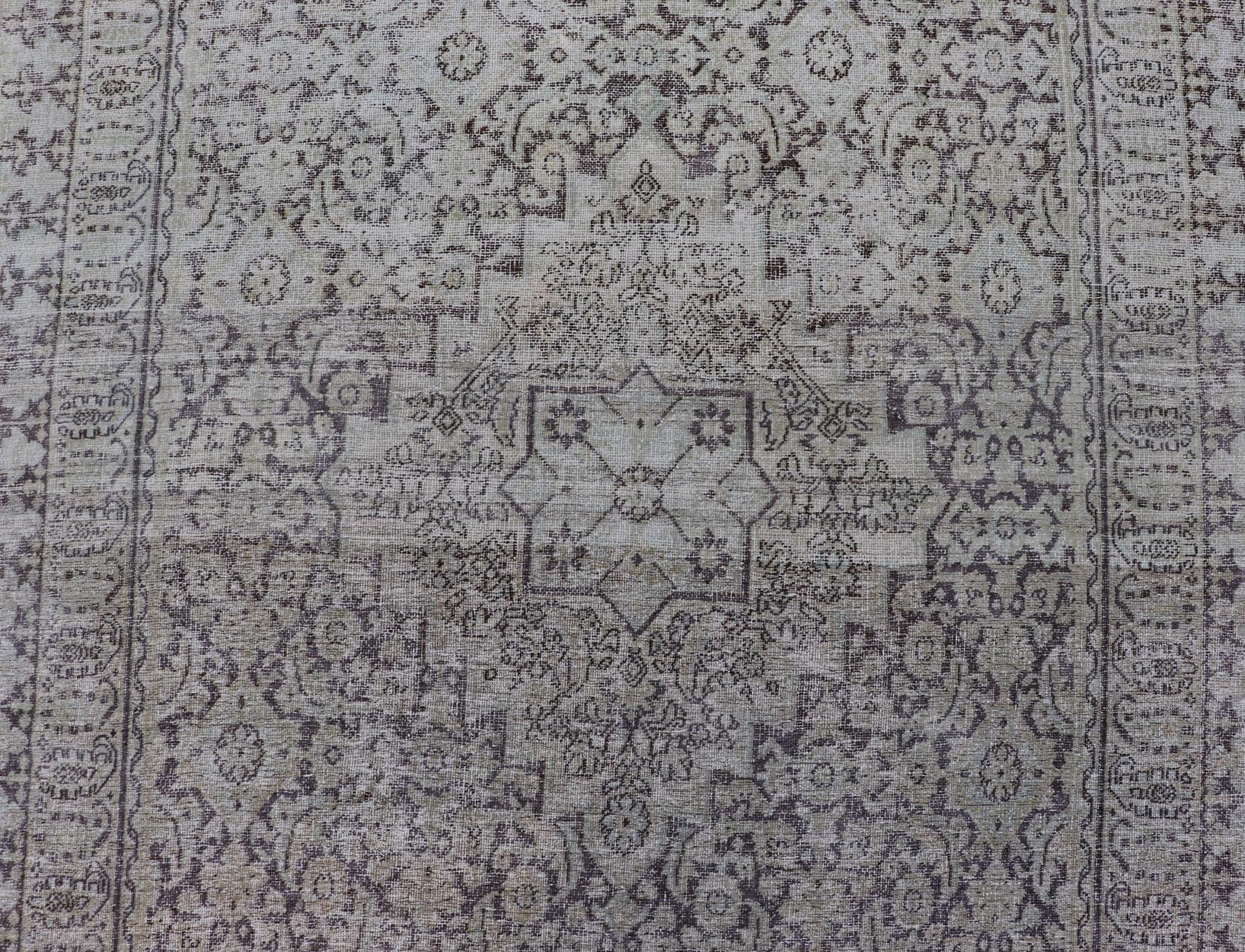 Measures: 5'9 x 12'4 Antique Karabagh Gallery Runner with All - Over Floral Medallion Design. Keivan Woven Arts / rug EMB - 22119 - 15008, country of origin / type: / Karabagh, circa 1900. - Keivan Woven ArtsEMB - 22119 - 15008 - 20307Rug