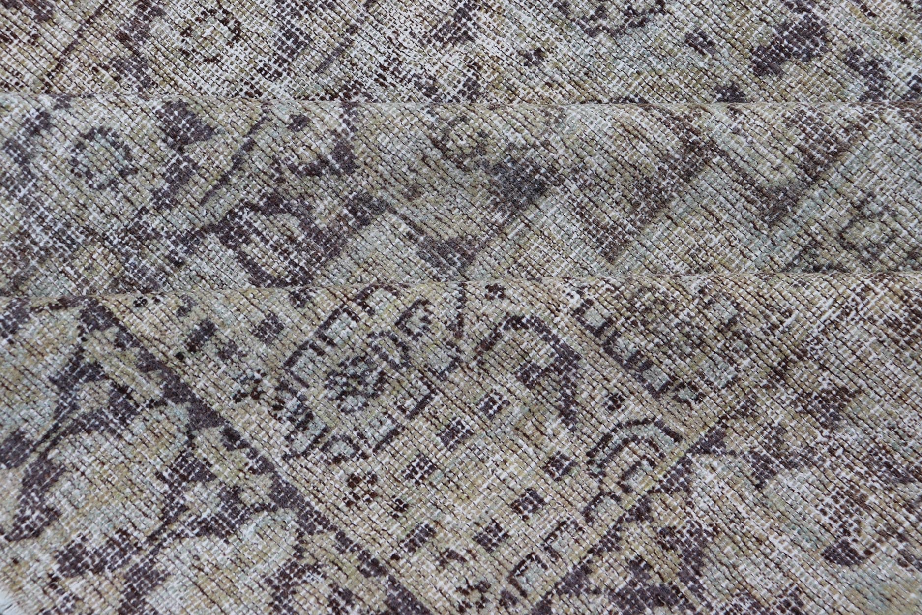 Measures: 5'9 x 12'4 Antique Karabagh Gallery Runner with All - Over Floral Medallion Design. Keivan Woven Arts / rug EMB - 22119 - 15008, country of origin / type: / Karabagh, circa 1900. - Keivan Woven ArtsEMB - 22119 - 15008 - 20307Rug
