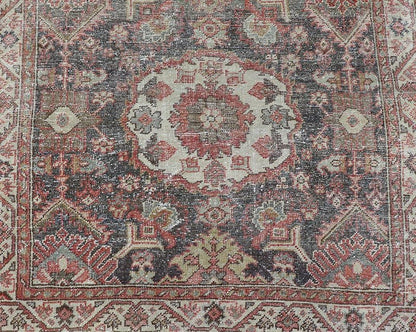 Antique Persian Sultanabad Gallery with Floral Design in Lt. Blue, Gray & Red. Keivan Woven Arts / rug EMB - 22120 - 15007, country of origin / type: Persian / Sultanabad, circa Early - 20th Century. Measures: 4'2 x 15'4 This stunning antique Sultanab... - Keivan Woven ArtsEMB - 22120 - 15007 - 20301Rug