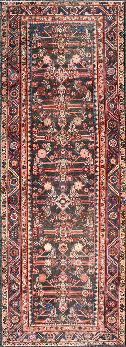 Antique Persian Hamadan Runner with All - Over Sub - Geometric Floral Design. Keivan Woven Arts / rug EMB - 22122 - 15013, country of origin / type: Persian / Hamadan, circa Early - 20th Century. Measures: 3'4 x 9'10 This 1920's Persian Hamadan runner fea... - Keivan Woven ArtsEMB - 22122 - 15013 - 20331Rug