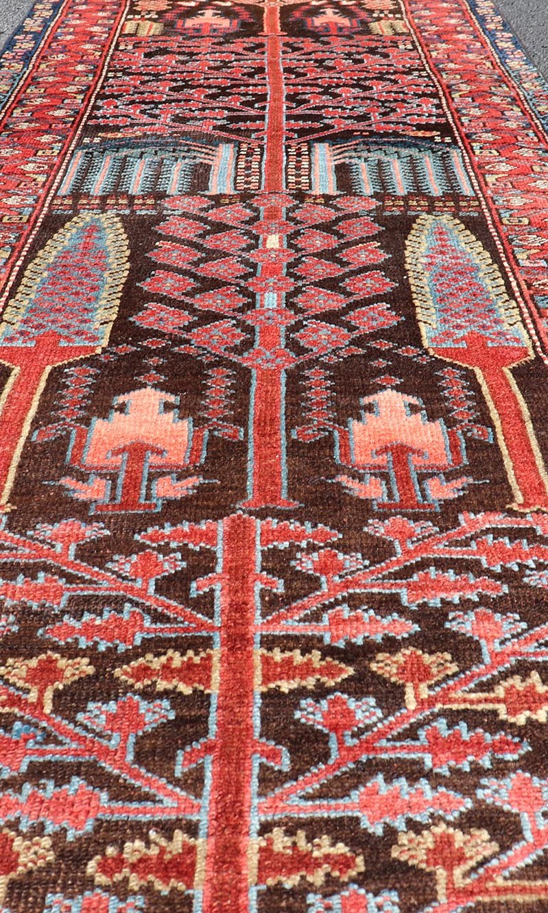 Keivan Woven Arts Antique Persian Bakhtiari Runner with a Rare Tree Design by Keivan Woven Arts 3'0 x 8'9 . Colorful Antique Persian Bakhtiari Runner with All - Over Garden And Tree Design. Keivan Woven Arts / rug EMB - 22123 - 15017, country o... - Keivan Woven ArtsEMB - 22123 - 15017 - 20355Rug