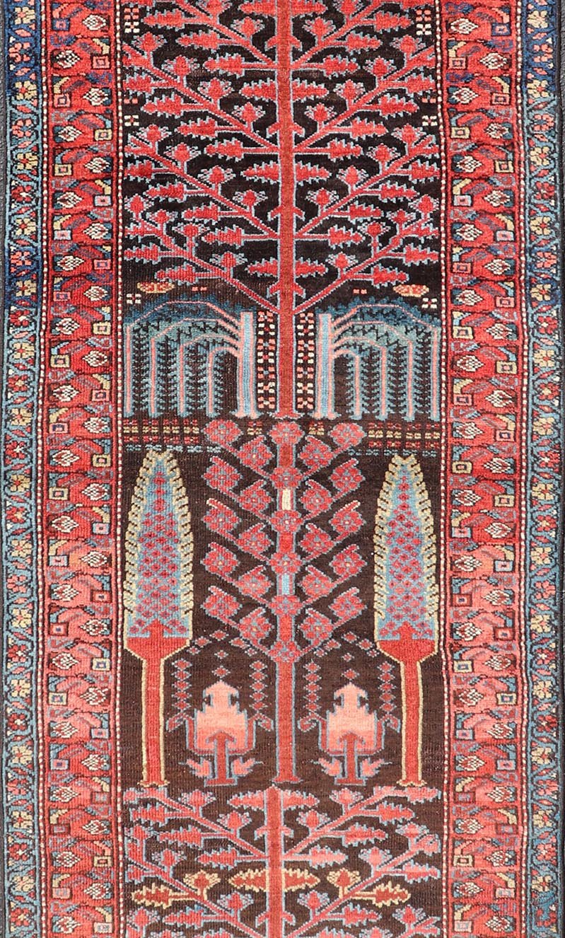 Keivan Woven Arts Antique Persian Bakhtiari Runner with a Rare Tree Design by Keivan Woven Arts 3'0 x 8'9 . Colorful Antique Persian Bakhtiari Runner with All - Over Garden And Tree Design. Keivan Woven Arts / rug EMB - 22123 - 15017, country o... - Keivan Woven ArtsEMB - 22123 - 15017 - 20355Rug