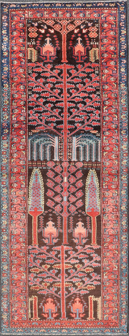 Keivan Woven Arts Antique Persian Bakhtiari Runner with a Rare Tree Design by Keivan Woven Arts 3'0 x 8'9 . Colorful Antique Persian Bakhtiari Runner with All - Over Garden And Tree Design. Keivan Woven Arts / rug EMB - 22123 - 15017, country o... - Keivan Woven ArtsEMB - 22123 - 15017 - 20355Rug
