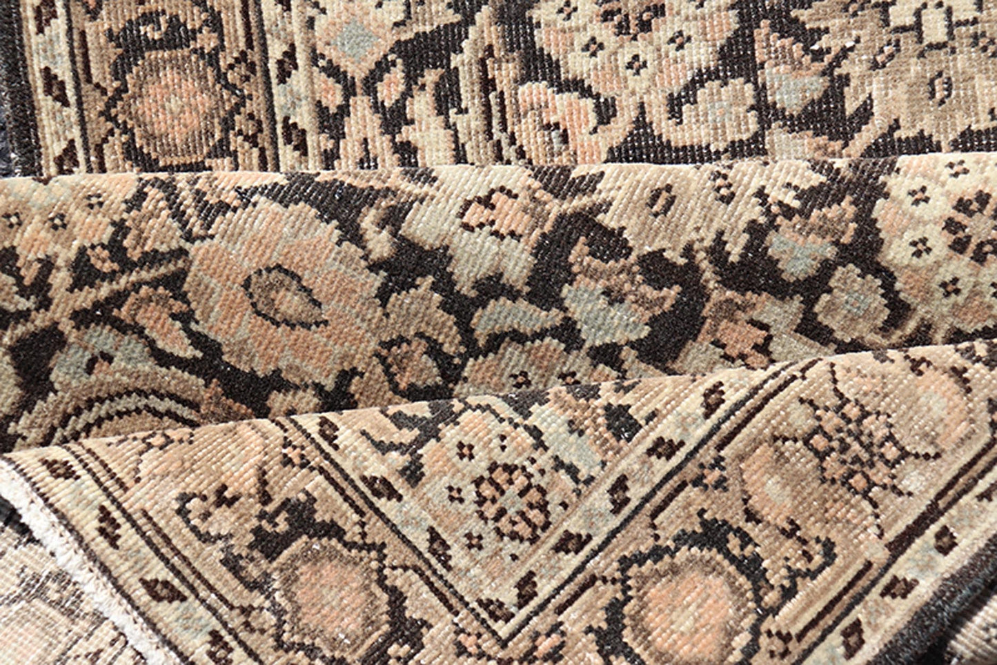 Measures: 2'8 x 9'4 Antique Persian Tabriz Runner with Ornate Floral Design in Earthy Tones. Keivan Woven Arts / EMB - 22135 - 15027, country of origin / type: Iran / Tabriz, circa 1920. This Persian runner with a sophisticated, all - over design ... - Keivan Woven ArtsEMB - 22135 - 15027 - 20403Rug