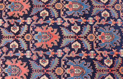 Long Antique Persian Hamadan Runner with All - Over Sub - Geometric Design. Keivan Woven Arts / rug EMB - 22145 - 15076, country of origin / type: Persian / Hamadan, circa Early - 20th Century. Measures: 3'5 x 16'4 This 1920's Persian Hamadan... - Keivan Woven ArtsEMB - 22145 - 15076 - 20673Rug