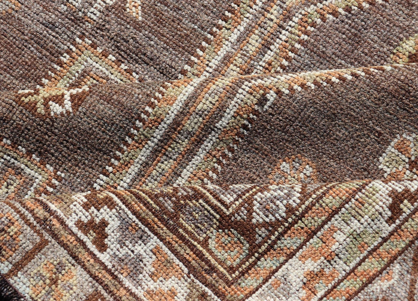 Measures: 5'2 x 7'4 Antique Persian Lori Rug with All - Over Geometric Tribal Design On A Grey Field. Keivan Woven Arts / rug EMB - 22152 - 15039, country of origin / type: Iran / Lori, circa 1900 This antique Persian Malayer runner, circa early 20th... - Keivan Woven ArtsEMB - 22152 - 15039 - 20469Rug