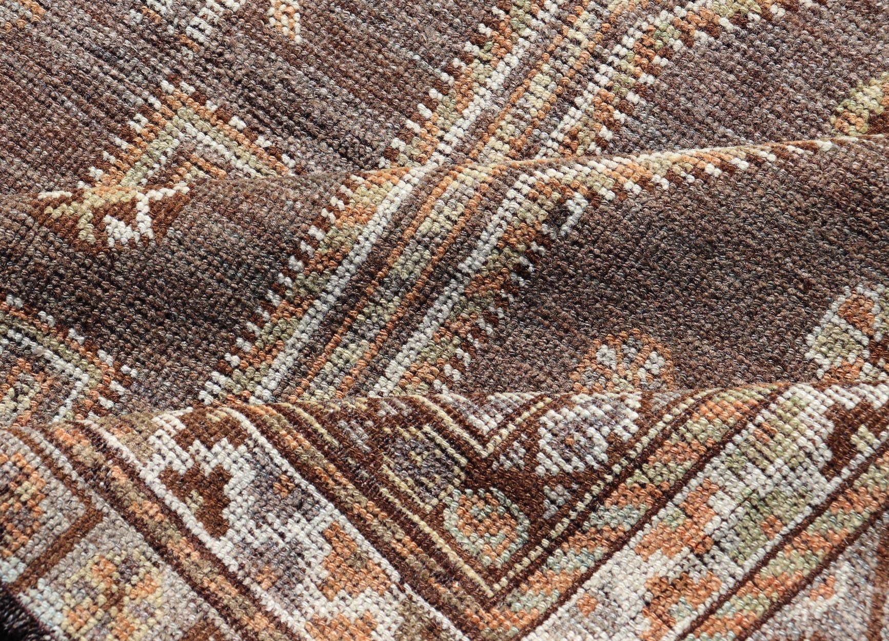 Measures: 5'2 x 7'4 Antique Persian Lori Rug with All - Over Geometric Tribal Design On A Grey Field. Keivan Woven Arts / rug EMB - 22152 - 15039, country of origin / type: Iran / Lori, circa 1900 This antique Persian Malayer runner, circa early 20th... - Keivan Woven ArtsEMB - 22152 - 15039 - 20469Rug