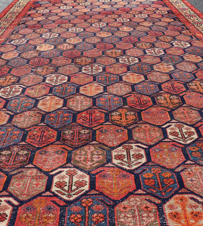 Antique Malayer Rug in Soft Tones in Wool with Sub - Geometric Paisley Design. Keivan Woven Arts / rug EMB - 22153 - 15072, country of origin / type: Iran /Malayer, circa 1920. Measures: 5'2 x 9'11 This antique Persian Malayer rug has been hand - knotte... - Keivan Woven ArtsEMB - 22153 - 15072 - 20649
