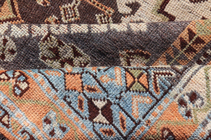 Measures: 4'5 x 8'8 Antique Persian Lori Rug with All - Over Geometric Tribal Medallion Design. Keivan Woven Arts / rug EMB - 22156 - 15069, country of origin / type: Iran / lori, circa 1900 This beautiful antique early 20th century Persian tribal... - Keivan Woven ArtsEMB - 22156 - 15069 - 20637Rug
