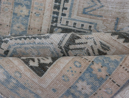 Measures: 2'10 x 10'3 Antique Persian Hamadan Runner with All - Over Medallion Design in Lt. Blue. Keivan Woven Arts; rug EMB - 22157 - 15058, country of origin / type: Iran / Hamadan, circa 1920. This antique Persian Hamadan rug has been hand - knotted... - Keivan Woven ArtsEMB - 22157 - 15058 - 20577