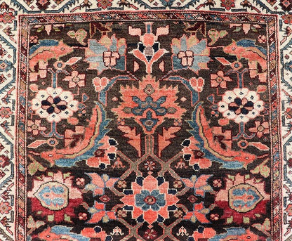 Antique Persian Faraghan Runner With All - Over Design in Ink Blue Background. Keivan Woven Arts/ rug EMB - 22169 - 15063, country of origin / type: Iran / Feraghan, circa 1910. Measures: 3'1 x 9'5 This fine Farahan runner form the early 20th century ... - Keivan Woven ArtsEMB - 22169 - 15063 - 20601