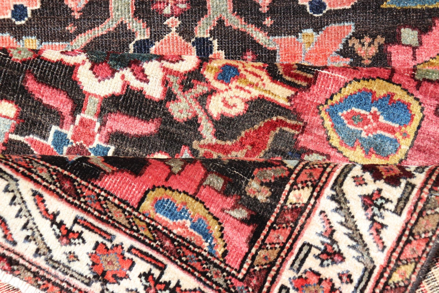Antique Persian Faraghan Runner With All - Over Design in Ink Blue Background. Keivan Woven Arts/ rug EMB - 22169 - 15063, country of origin / type: Iran / Feraghan, circa 1910. Measures: 3'1 x 9'5 This fine Farahan runner form the early 20th century ... - Keivan Woven ArtsEMB - 22169 - 15063 - 20601Rug