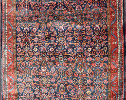 Antique Large Persian Bidjar Rug with All - Over Design in Red and Blue. Keivan Woven Arts / rug EMB - 22174, Keivan Woven Arts / country of origin / type: Iran / Bidjar, circa 1910 Measures: 4'9 x 7'2 This magnificent early 20th century antique Per... - Keivan Woven ArtsEMB - 22174 - 15054 - 20559Rug