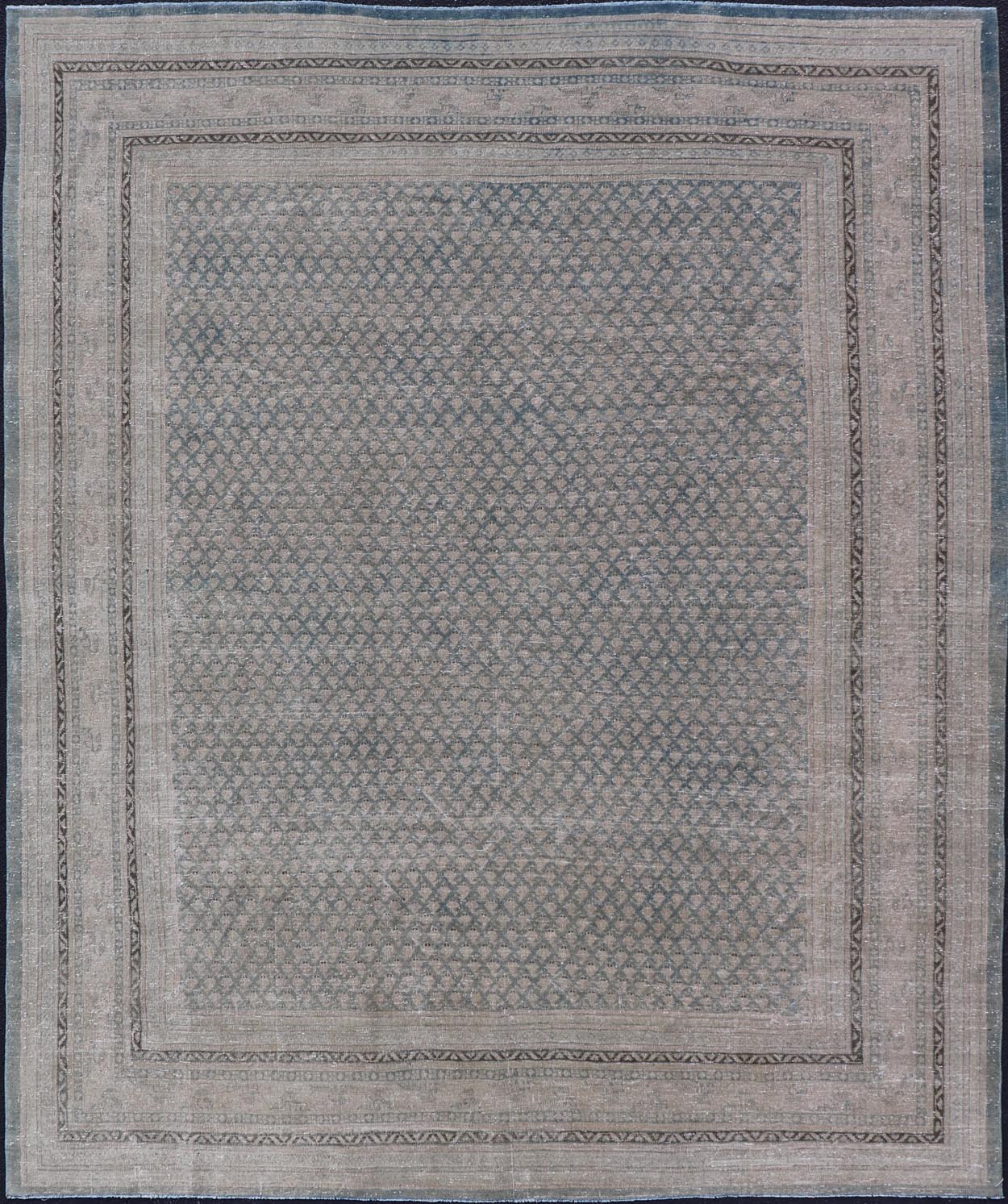 Minimalist Design Antique Persian Tabriz Rug with All - Over Small Scale Design. Measures: 8'0 x 10'0 Minimalist Design Antique Persian Tabriz Rug with All - Over Small Scale Design. Keivan Woven Arts / rug EMB - 22176 - 15047, country of origin / t... - Keivan Woven ArtsEMB - 22176 - 15047 - 20517