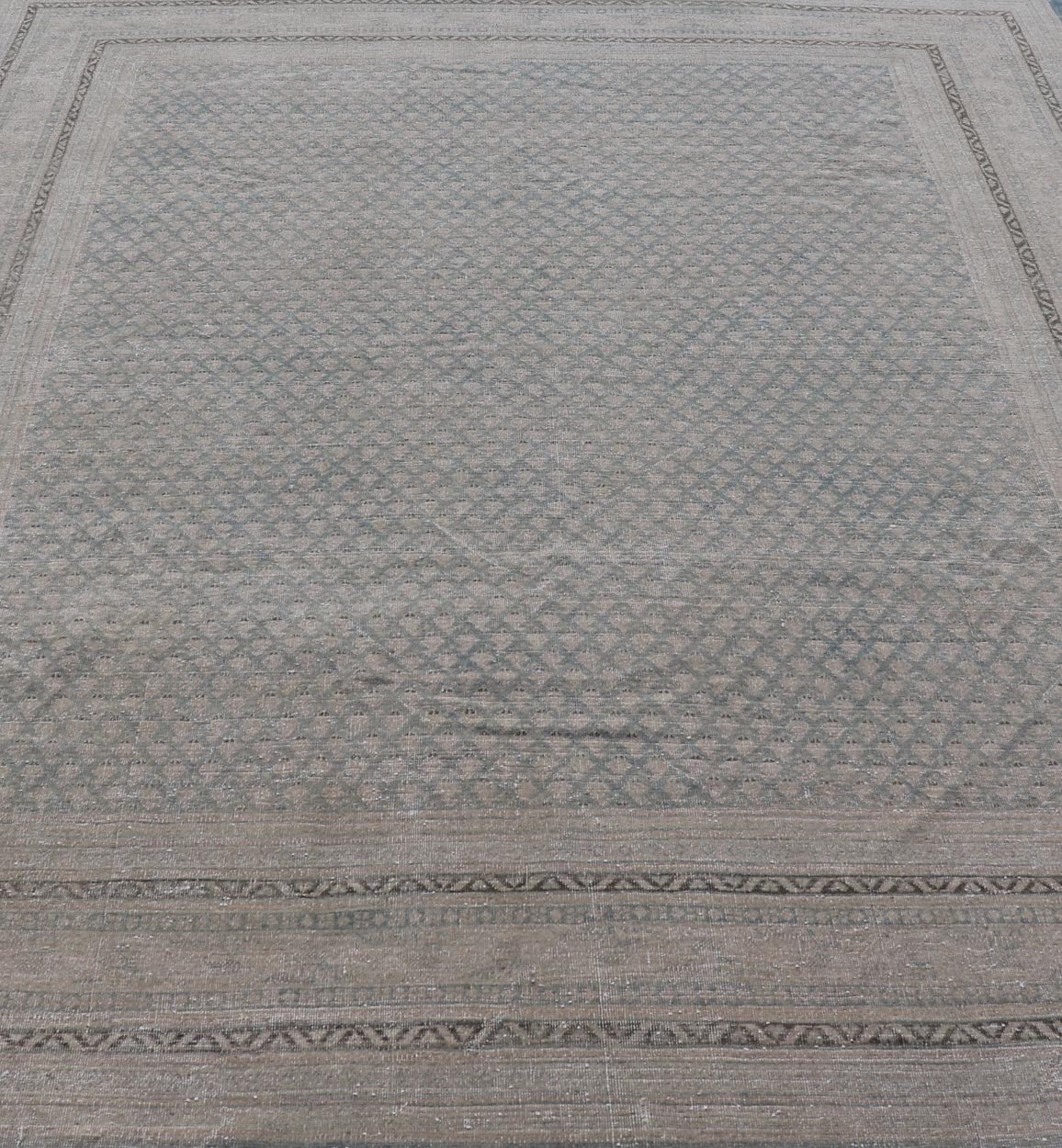 Minimalist Design Antique Persian Tabriz Rug with All - Over Small Scale Design. Measures: 8'0 x 10'0 Minimalist Design Antique Persian Tabriz Rug with All - Over Small Scale Design. Keivan Woven Arts / rug EMB - 22176 - 15047, country of origin / t... - Keivan Woven ArtsEMB - 22176 - 15047 - 20517