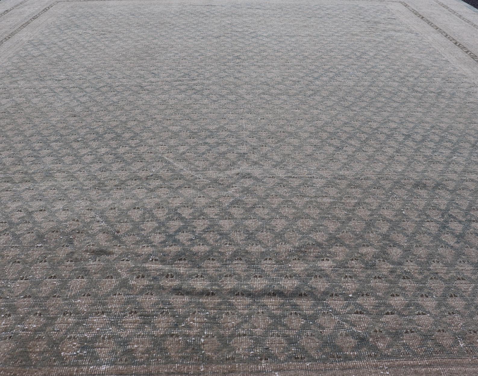 Minimalist Design Antique Persian Tabriz Rug with All - Over Small Scale Design. Measures: 8'0 x 10'0 Minimalist Design Antique Persian Tabriz Rug with All - Over Small Scale Design. Keivan Woven Arts / rug EMB - 22176 - 15047, country of origin / t... - Keivan Woven ArtsEMB - 22176 - 15047 - 20517