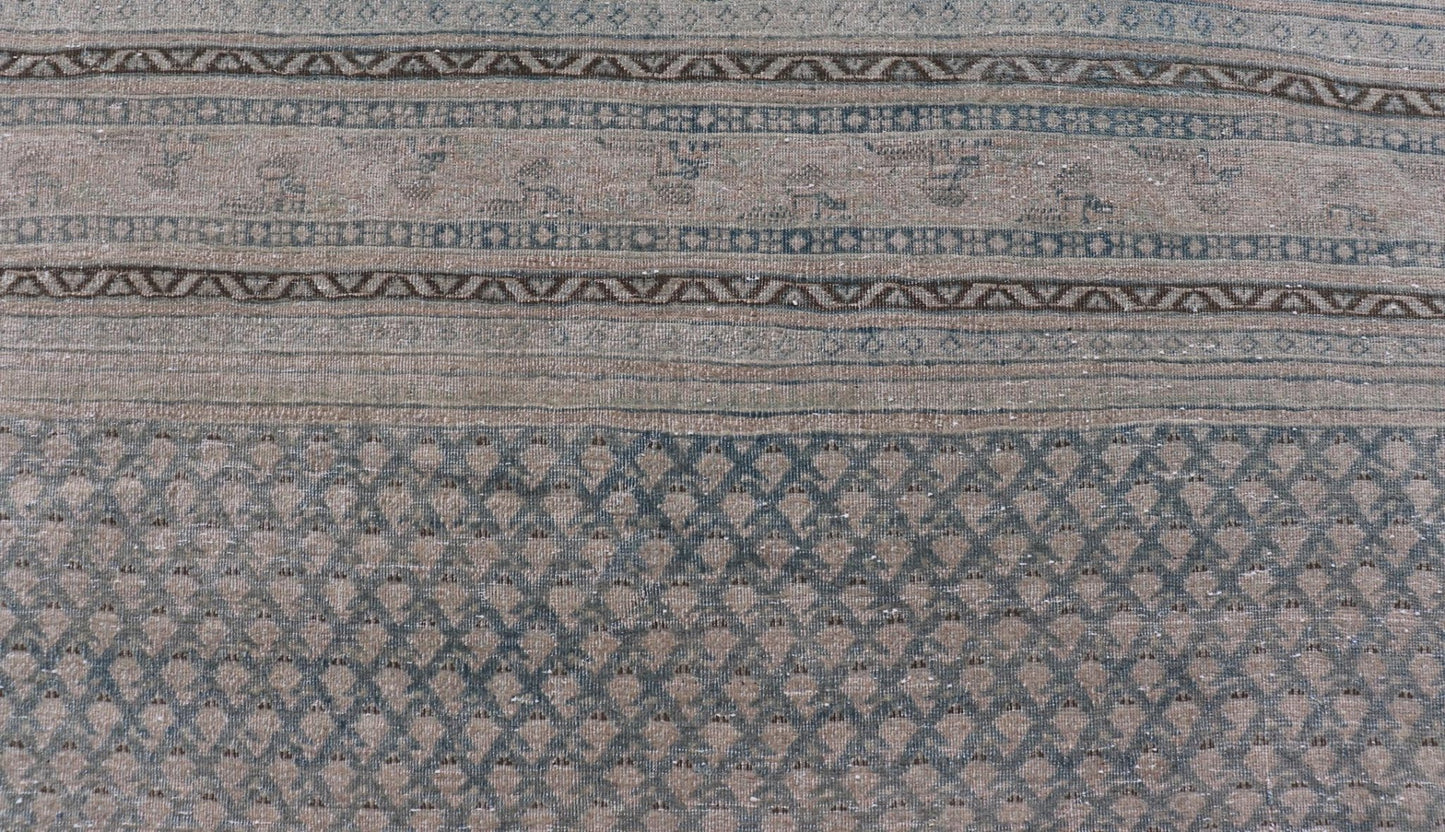 Minimalist Design Antique Persian Tabriz Rug with All - Over Small Scale Design. Measures: 8'0 x 10'0 Minimalist Design Antique Persian Tabriz Rug with All - Over Small Scale Design. Keivan Woven Arts / rug EMB - 22176 - 15047, country of origin / t... - Keivan Woven ArtsEMB - 22176 - 15047 - 20517