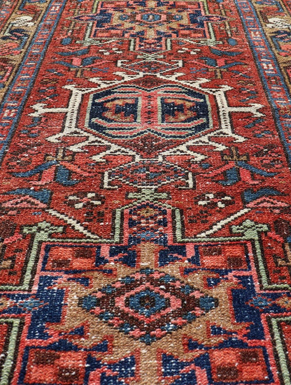 Measures: 2'0 x 3'1 Antique Colorful Persian Heriz Rug with a Bold Geometric Design. Keivan Woven Arts / rug EMB - 22177 - 15024, country of origin / type: Persian / Heriz, circa Early - 20th Century. This Persian Heriz features a classic multi - me... - Keivan Woven ArtsEMB - 22177 - 15024 - 20385Rug