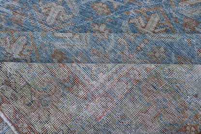 Antique Persian Sultanabad Rug in Light Blue and Green With All - Over Design. Keivan Woven Arts / rug EMB - 22179 - 15043, country of origin / type: Iran / Sultanabad, circa 1910 Measures: 4'2 x 6'5 This beautiful distressed antique Persian Sultanab... - Keivan Woven ArtsEMB - 22179 - 15043 - 20493