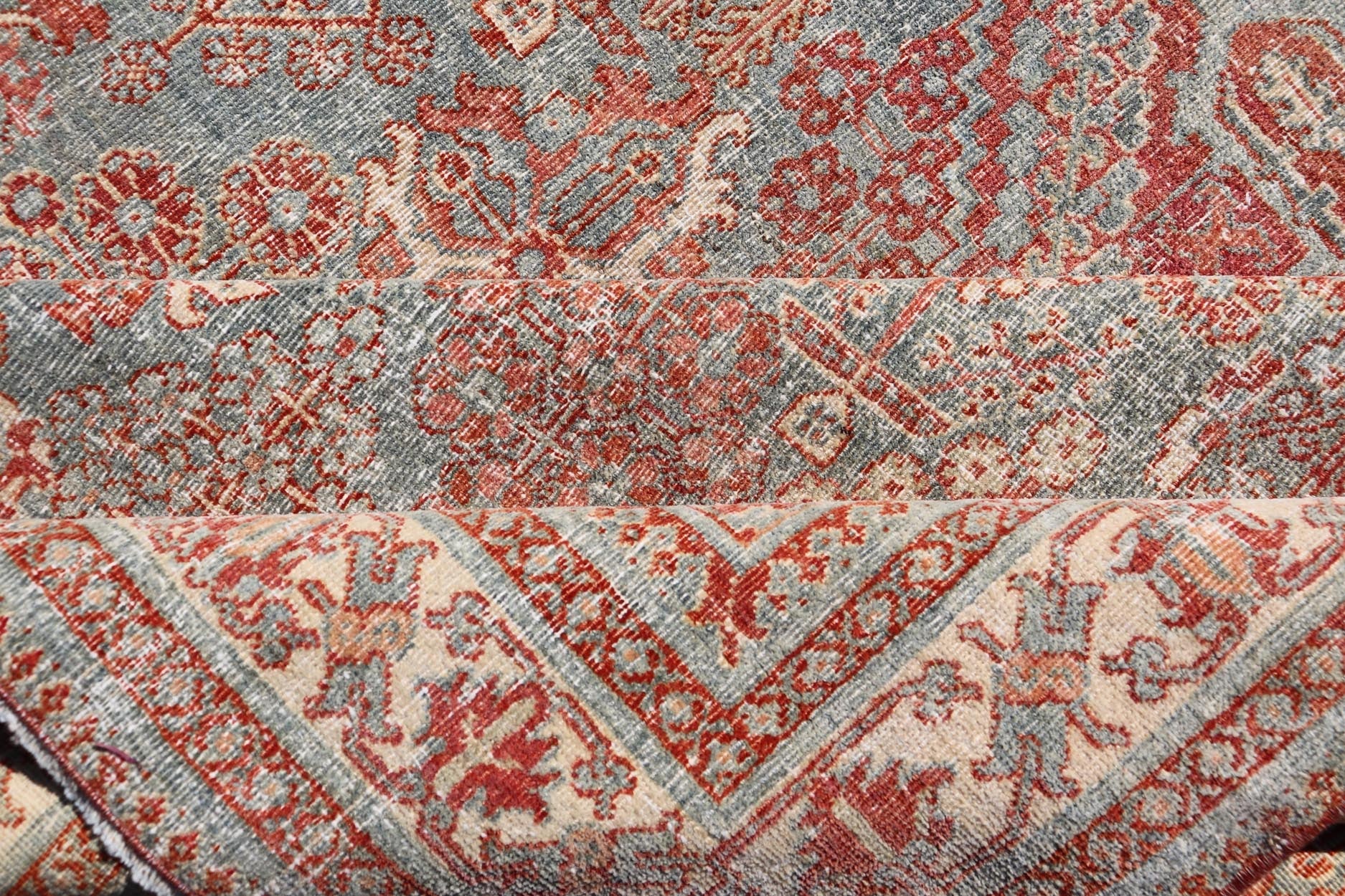Persian Antique Joshegan Rug with Geometric Medallion Design in Soft Red. Keivan Woven Arts / rug EMB - 22192 - 15092, country of origin / type: Iran / Joshegan, circa 1920 Measures: 4'2 x 6'10 This antique Joshegan rug from 1920's Iran was handwove... - Keivan Woven ArtsEMB - 22192 - 15092 - 20734Rug