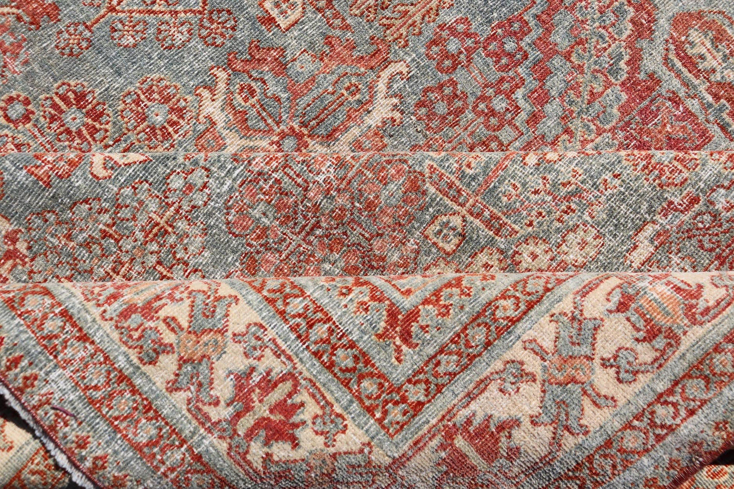 Persian Antique Joshegan Rug with Geometric Medallion Design in Soft Red. Keivan Woven Arts / rug EMB - 22192 - 15092, country of origin / type: Iran / Joshegan, circa 1920 Measures: 4'2 x 6'10 This antique Joshegan rug from 1920's Iran was handwove... - Keivan Woven ArtsEMB - 22192 - 15092 - 20734