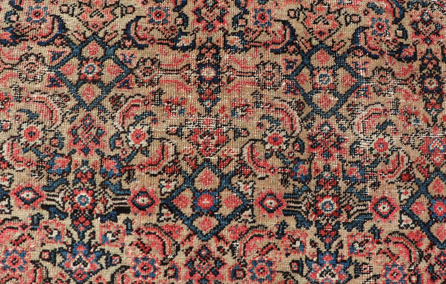 Antique Persian Sultanabad Rug With Medallion and Navy Blue Field. Country of Origin: Iran; Type: Sultanabad; Design: Floral, Floral Medallion, All - Over; Keivan Woven Arts: rug EMB - 22206 - 15091; Persian rug, Antique Persian Rug, Antique Persian Sultanab... - Keivan Woven ArtsEMB - 22206 - 15091 - 20728Rug