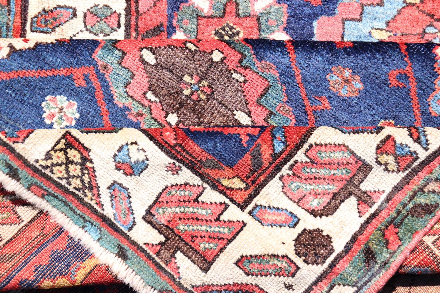 Colorful Antique N.W. Persian Runner with Sub - Geometric All - Over Floral Motifs. Keivan Woven Arts / rug EMB - 22209 - 15089, country of origin / type: Iran / N.W. Persian, circa 1920 Measures: 3'2 x 13'3 This Northwest Persian runner features a ... - Keivan Woven ArtsEMB - 22209 - 15089 - 20716Rug