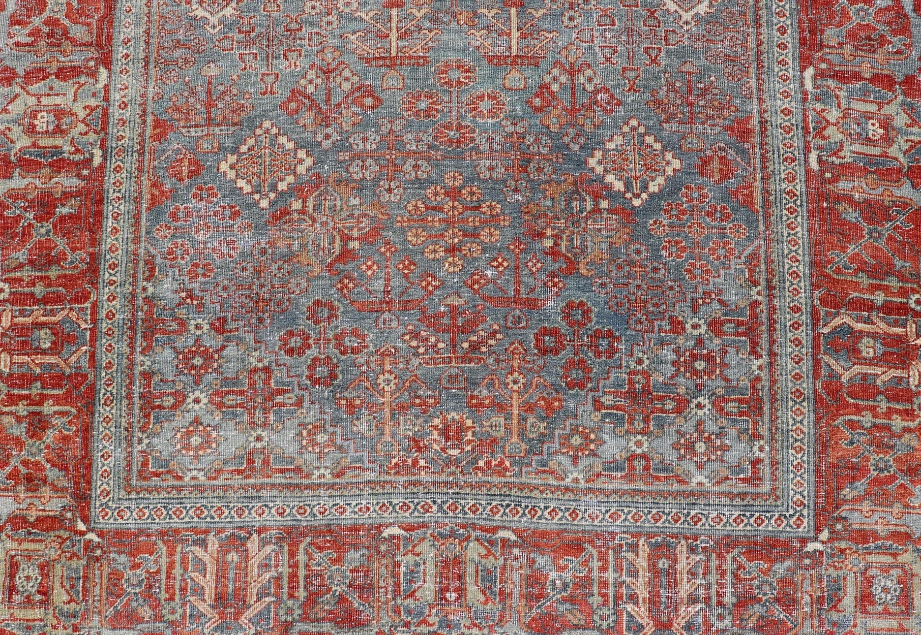 Antique Persian Joshaghan Gallery Rug with All - Over Sub - Geometric Diamond Design. Keivan Woven Arts / rug EMB - 22217 - 15075, country of origin / type: Persian / Joshegan, circa Early - 20th Century. Measures: 5'6 x 14'9 Antique Persian Joshegan rug ... - Keivan Woven ArtsEMB - 22217 - 15075 - 20667