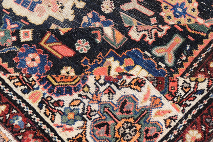 Antique N.W. Persian Large Gallery Rug in navy Blue Background and All - Over Design. Country of Origin: Iran; Type: N.W. Persian; Design: Floral; Keivan Woven Arts: rug/ EMB - 222222 - 15468,.Early 20th century 1900 Measures: 5'2 x 12'10 This... - Keivan Woven ArtsEMB - 222222 - 15468 - 24199Rug