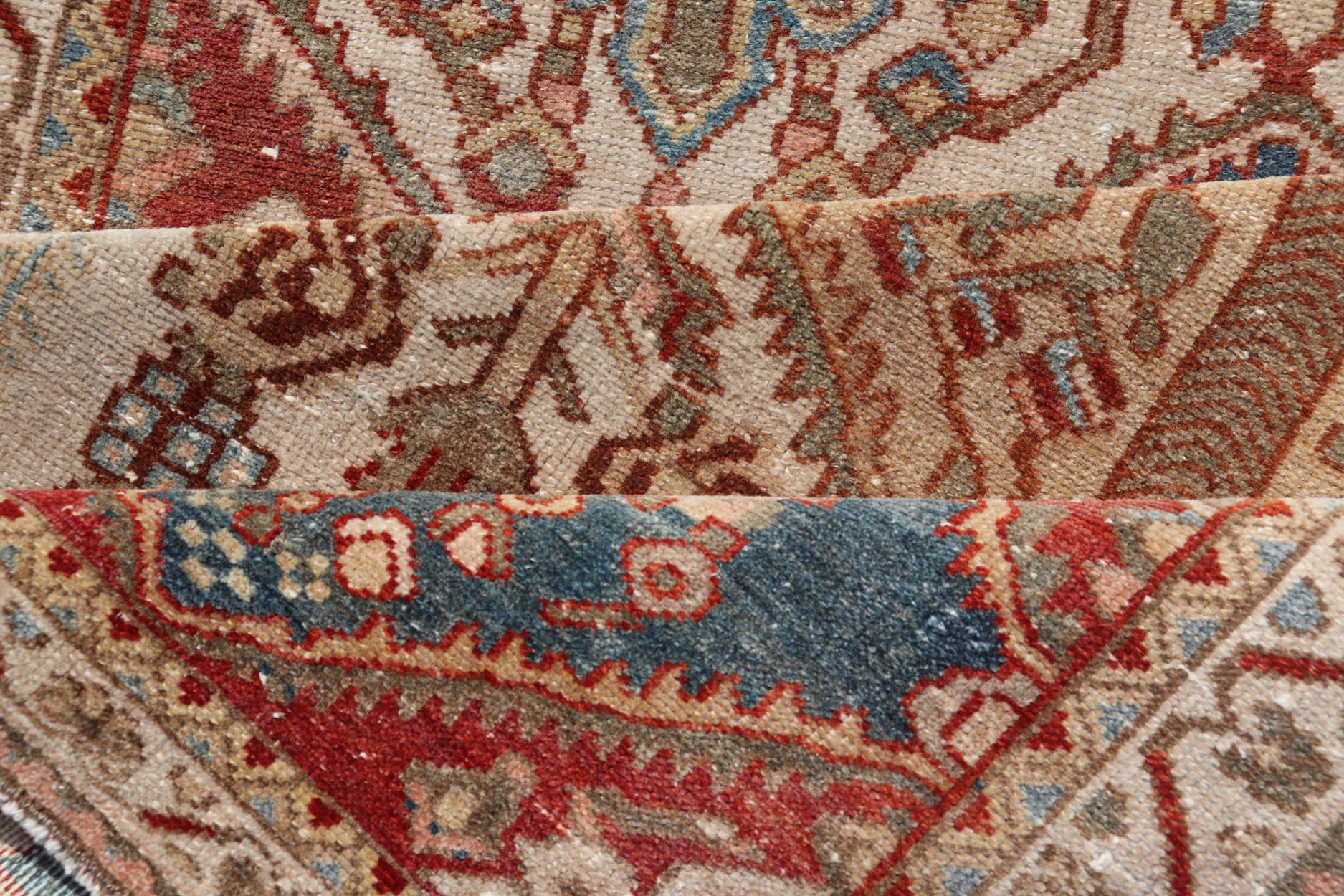 Antique Bakhtiari Persian Wide Runner in Garden Design by Keivan Woven Arts Measures 3'7 x 11'7 Keivan Woven Arts / rug EMB - 22250, country of origin / type: Iran / Garden design Bakhtiari, circa 1930 Bakhtiari rugs and Bakhtiar... - Keivan Woven ArtsEMB - 22250 - 22526Rug