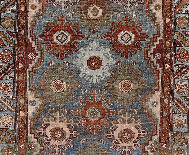 Measures: 3'10 x 16'7 This long Malayer runner embodies the rich artistic tradition, showcasing a detailed and harmonious design that exemplifies the craftsmanship of Malayer weavers. The rug features a series of elaborate medallions aligned centra... - Keivan Woven ArtsEMB - 22259 - 22574