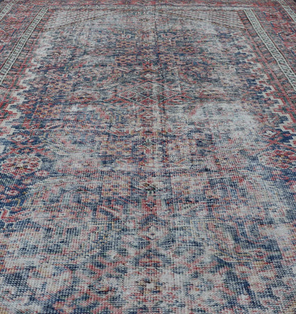 Measures: 4'0 x 6'1 This exquisite antique Persian Mahal rug embodies the ethereal beauty of time - worn elegance, featuring a faded color palette that speaks to its rich history and enduring craftsmanship. The rug's central field showcases a subtle ... - Keivan Woven ArtsEMB - 22283 - 27367Rug