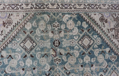 Measures: 5'0 x 10'2 Keivan Woven Arts Antique Persian Mahal All - Over Designed. Keivan Woven Arts / rug/EMB - 30, country of origin / type: Iran / Malayer, circa 1920 This antique Persian Malayer displays the Herati design, however this one - of - a - ki... - Keivan Woven ArtsEMB - 30 - 27622Rug