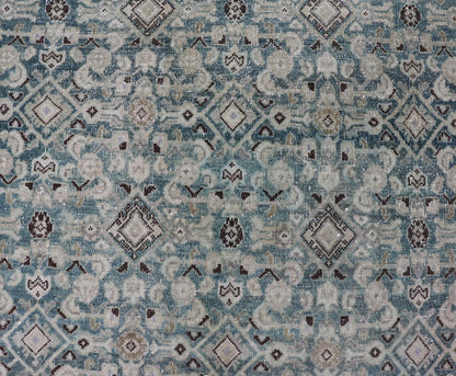 Measures: 5'0 x 10'2 Keivan Woven Arts Antique Persian Mahal All - Over Designed. Keivan Woven Arts / rug/EMB - 30, country of origin / type: Iran / Malayer, circa 1920 This antique Persian Malayer displays the Herati design, however this one - of - a - ki... - Keivan Woven ArtsEMB - 30 - 27622Rug