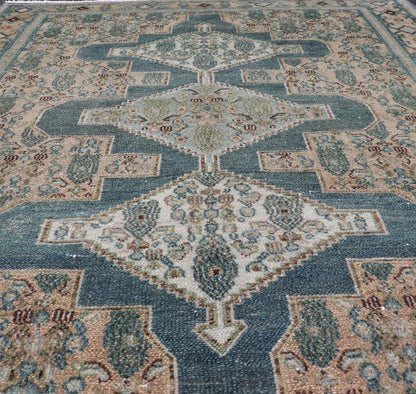 Measures: 3'10 x 5'1 Keivan Woven Arts Antique Persian Fine Senneh Rug with Medallion's. Keivan Woven Art / rug EMB - 51, country of origin / type: Iran / Senneh, circa 1920. - Keivan Woven ArtsEMB - 51 - 27634Rug