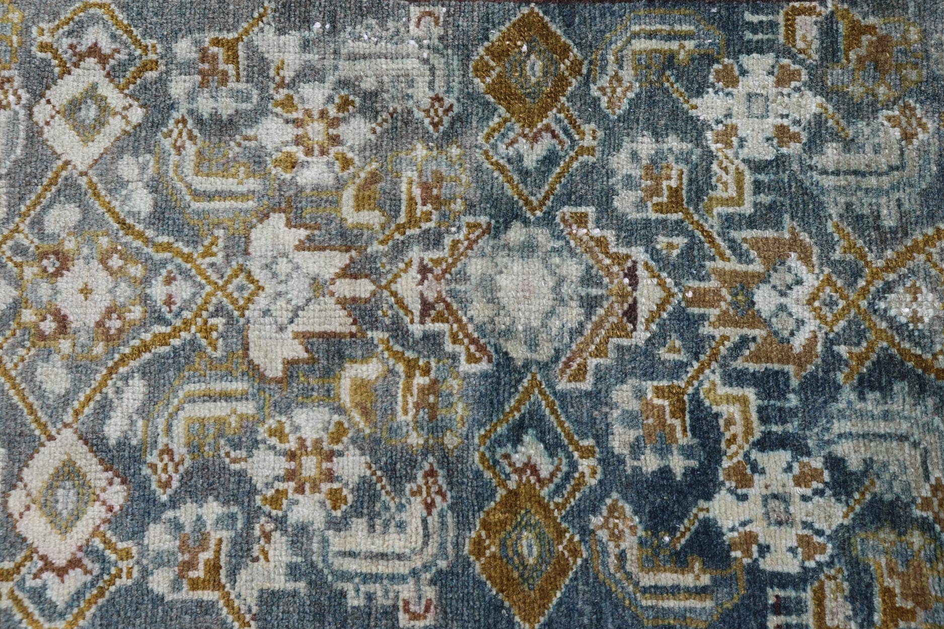 Measures: 3'2 x 14'10 Keivan Woven Arts Persian Hamadan Runner with All - Over Tribal Design. Keivan Woven Arts; rug EMB - 62 country of origin / type: Persian / Hamadan, circa 1920. This antique hand - knotted Persian Hamadan runner features an all - ... - Keivan Woven ArtsEMB - 62 - 27640Rug