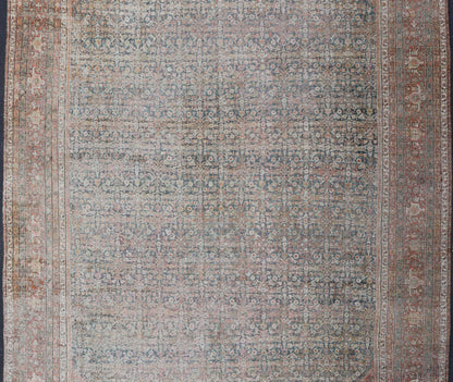 Antique Persian Distressed Sultanabad with All - Over Sub - Geometric Herati Design This impressive antique distressed Persian Sultanabad rug features a superb all - over Herati and sub - geometric design throughout the entirety of the piece. The entir... - Keivan Woven ArtsEMB - 8512 - 178294 - 13646Rug