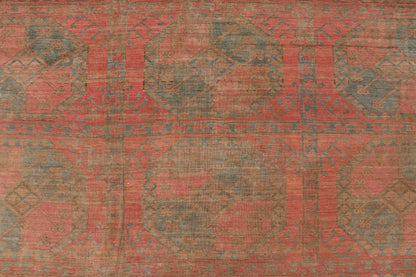 Large Turkomen Ersari Rug with All - Over Gul Design in Tan, Coral, and Brown. Antique Persian Ersari/ Turkomen rug in coral/red tones with geometric motifs. Keivan Woven Arts / rug EMB - 8522 - 178691, Turkomen, circa 1930. Measures: 10'4 x 15'6 This... - Keivan Woven ArtsEMB - 8522 - 178691 - 13668Rug