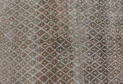 distressed Antique Persian Kurdish Rug in Gray/Brown Background with Taupe Tan & Soft Red. Softly colored antique distressed Persian Kurdish with all - over tribal design in soft colors of gray, charcoal, brown, tan cream, green , rug EMB - 8529 - 17... - Keivan Woven ArtsEMB - 8529 - 178682 - 13696Rug