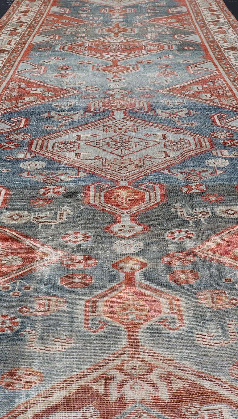 Antique Hand - Knotted Persian Malayer Runner with Sub - Geometric Medallion Design Antique Persian Malayer Runner This antique hand - knotted Persian Malayer runner features an all - over sub - geometric medallion design replete with various motifs and is ... - Keivan Woven ArtsEMB - 8534 - 178969 - 13766Rug