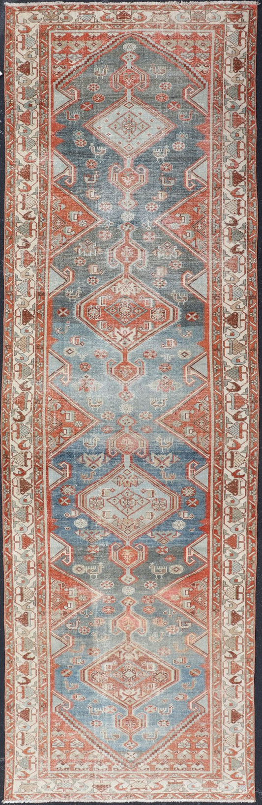 Antique Hand - Knotted Persian Malayer Runner with Sub - Geometric Medallion Design Antique Persian Malayer Runner This antique hand - knotted Persian Malayer runner features an all - over sub - geometric medallion design replete with various motifs and is ... - Keivan Woven ArtsEMB - 8534 - 178969 - 13766Rug