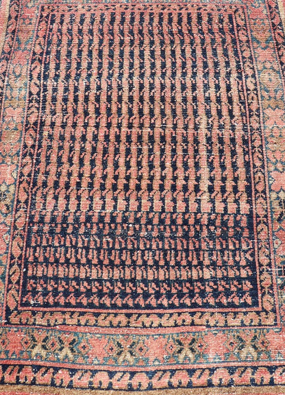 Antique Persian Hamadan rug with gorgeous all - over design in tribal motifs. Keivan Woven Arts / rug EMB - 9514 - P13087, country of origin / type: Iran / Hamadan, circa 1930. Measures: 3'6 x 5'0 Colorful Antique Persian Hand Knotted Hamad... - Keivan Woven ArtsEMB - 9514 - P13087 - 14638Rug