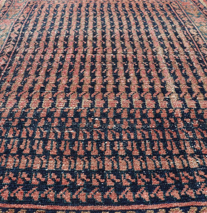 Antique Persian Hamadan rug with gorgeous all - over design in tribal motifs. Keivan Woven Arts / rug EMB - 9514 - P13087, country of origin / type: Iran / Hamadan, circa 1930. Measures: 3'6 x 5'0 Colorful Antique Persian Hand Knotted Hamad... - Keivan Woven ArtsEMB - 9514 - P13087 - 14638Rug