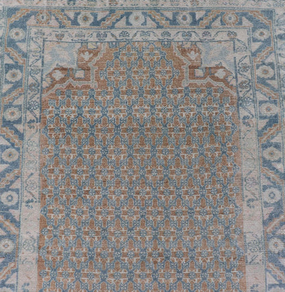 Antique Hand - Knotted Persian Malayer Runner with All - Over Sub - Geometric Design This Antique Persian Malayer runner features an all - over symmetrical sub - geometric design, enclosed within a complementary multi - tiered border. The entirety of the ru... - Keivan Woven ArtsEMB - 9536 - P13083 - 14734Rug