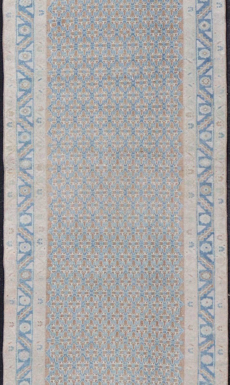 Antique Hand - Knotted Persian Malayer Runner with All - Over Sub - Geometric Design This Antique Persian Malayer runner features an all - over symmetrical sub - geometric design, enclosed within a complementary multi - tiered border. The entirety of the ru... - Keivan Woven ArtsEMB - 9536 - P13083 - 14734Rug