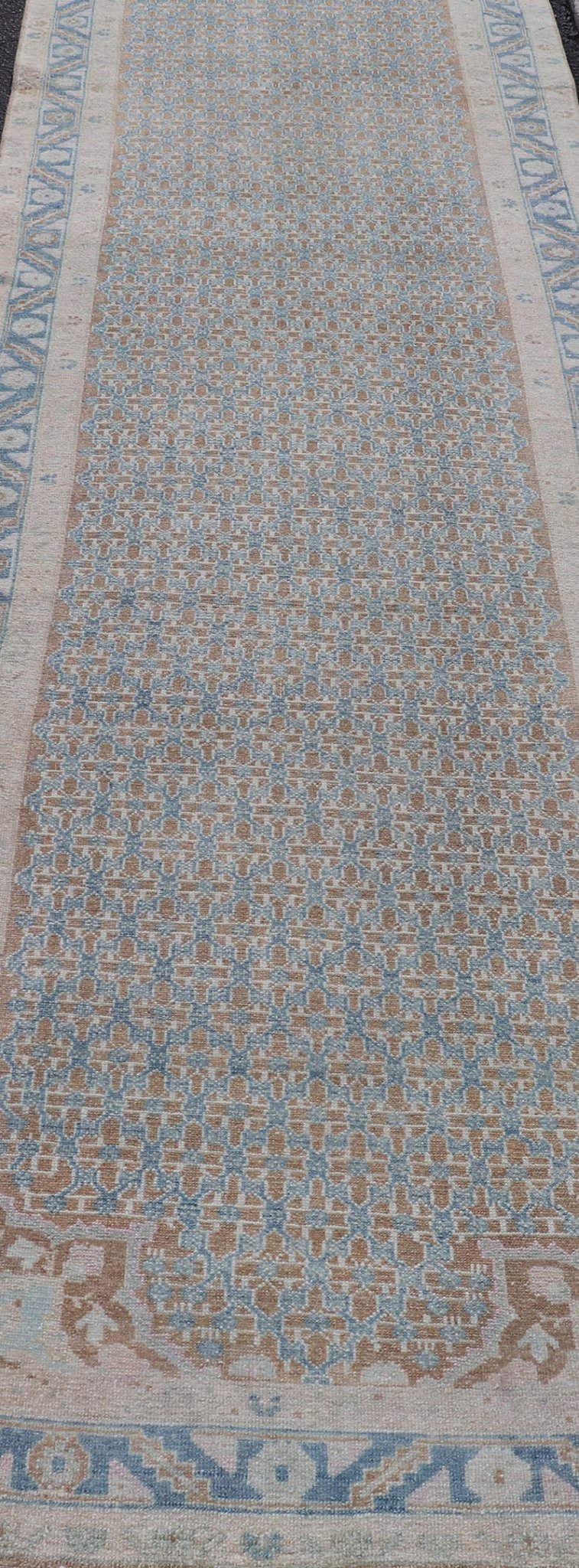 Antique Hand - Knotted Persian Malayer Runner with All - Over Sub - Geometric Design This Antique Persian Malayer runner features an all - over symmetrical sub - geometric design, enclosed within a complementary multi - tiered border. The entirety of the ru... - Keivan Woven ArtsEMB - 9536 - P13083 - 14734Rug