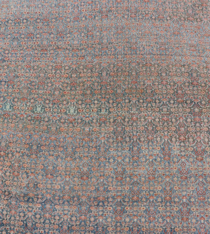 Hand - Knotted Antique Persian Long Gallery Senneh in Wool with All - Over Design This antique Persian long gallery Senneh rug has been hand - knotted in wool. The rug features an all - over sub - geometric design, set upon a blue background. The rug has ... - Keivan Woven ArtsEMB - 9582 - P13876 - 15158Rug