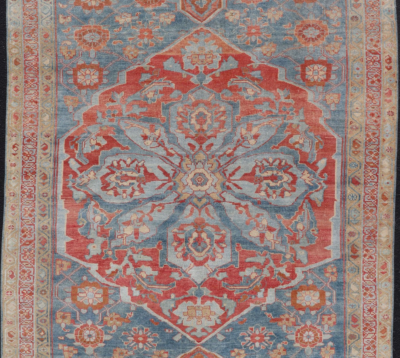 Fine Antique Persian Veramin with Floral Design, Keivan Woven Arts / rug EMB - 9585 - P13515, country of origin / type: Persian / Veramin, circa 1910s. Measures: 5'9 x 10. Fine Hand - Knotted Antique Veramin Rug with Floral Medallion Design. This... - Keivan Woven ArtsEMB - 9585 - P13515 - 15176Rug
