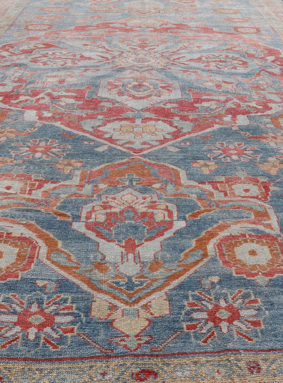 Fine Antique Persian Veramin with Floral Design, Keivan Woven Arts / rug EMB - 9585 - P13515, country of origin / type: Persian / Veramin, circa 1910s. Measures: 5'9 x 10. Fine Hand - Knotted Antique Veramin Rug with Floral Medallion Design. This... - Keivan Woven ArtsEMB - 9585 - P13515 - 15176Rug