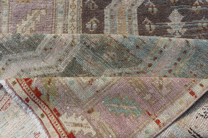 Persian Hand Knotted Hamadan Wool Runner with Geometric Design Unique Design Persian Hand Knotted Hamadan Wool Runner with Geometric Design Unique Design. Intricately designed antique Hamadan Runner in light tones. Keivan Woven Arts / rug EMB - 95... - Keivan Woven ArtsEMB - 9596 - P13513 - 15625Rug